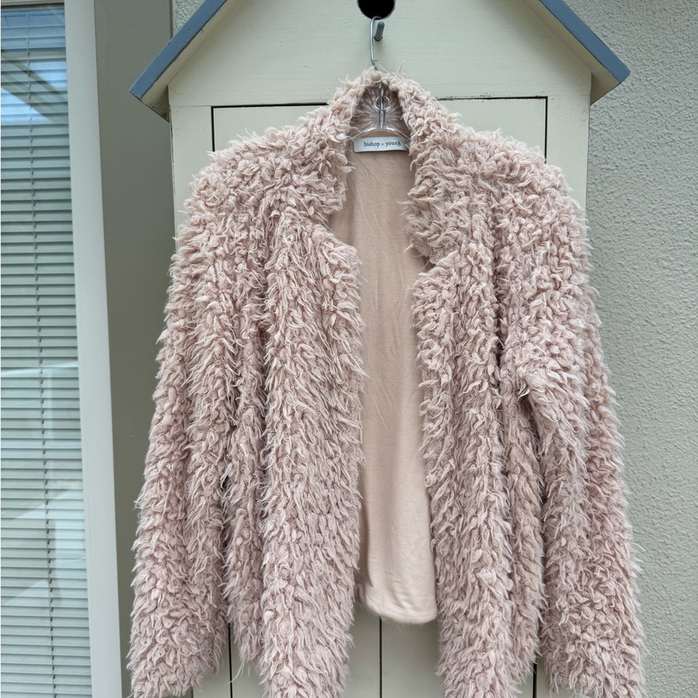 bishop + young Blush Teddy Jacket